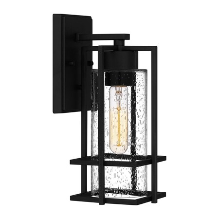 Quoizel Damien 1-Light Earth Black Outdoor Wall Lantern DMN8405EK